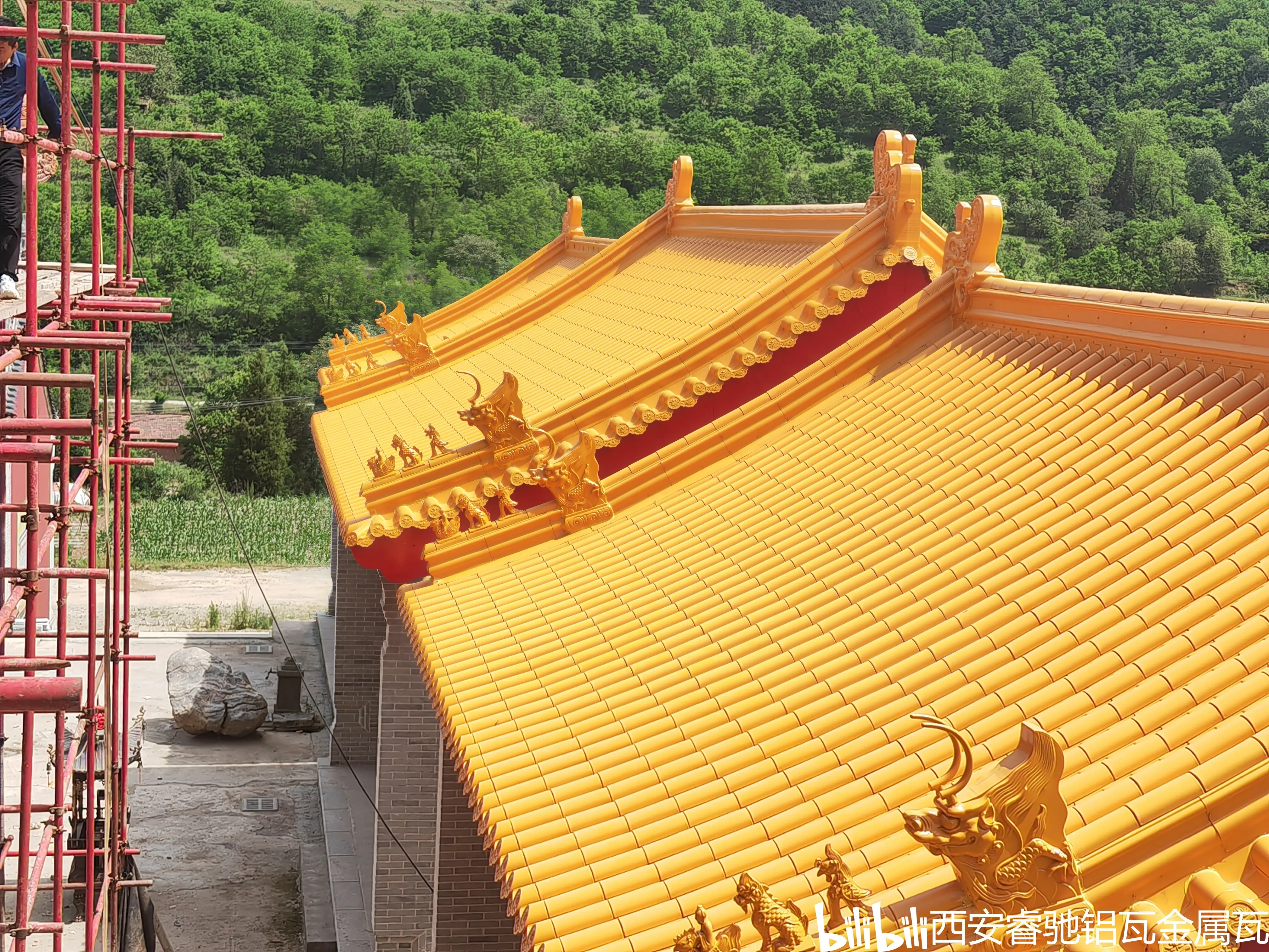 寺庙屋面_金属瓦_古建屋面瓦_铝合金仿古瓦 - 哔哩哔哩