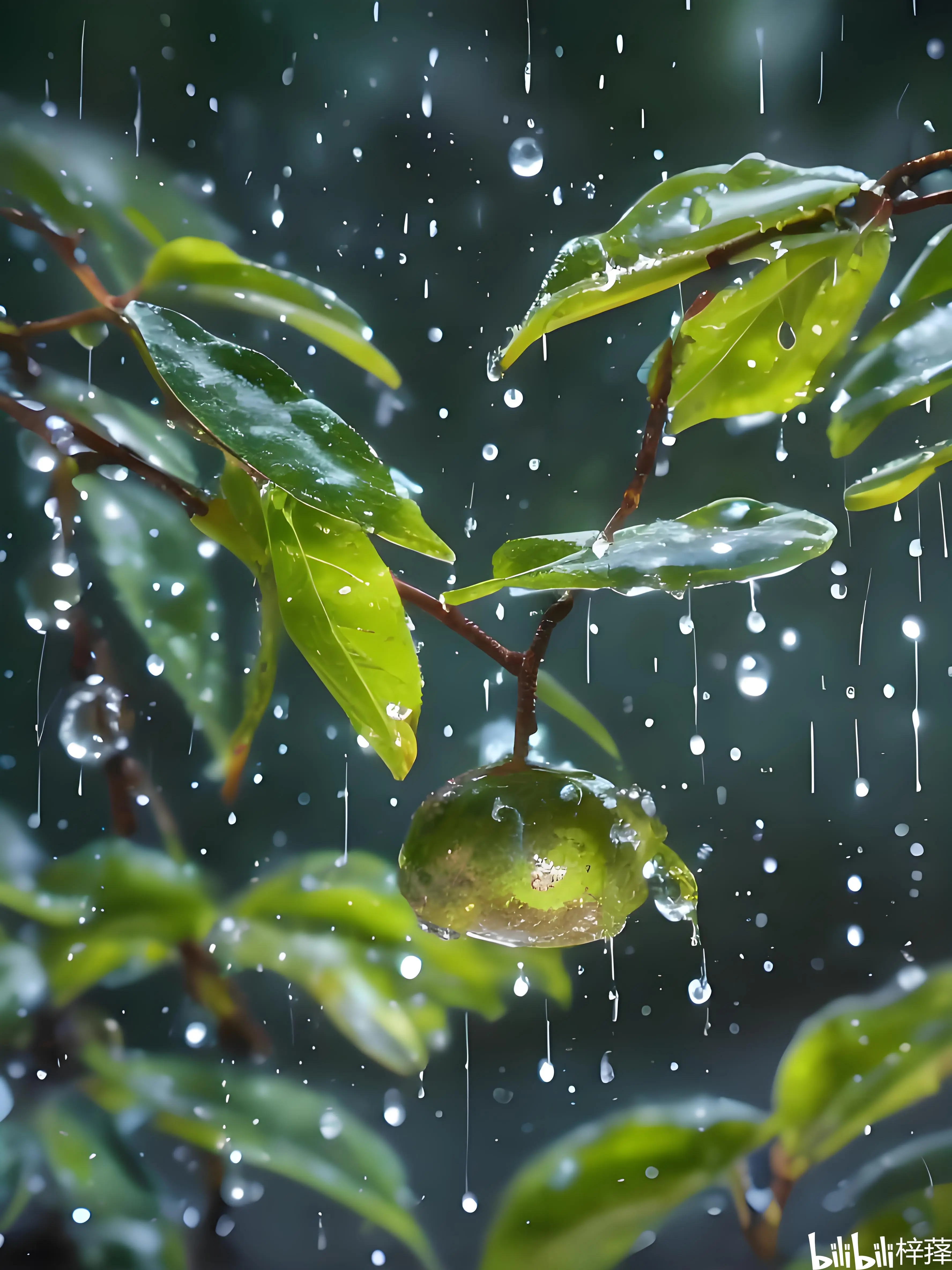 雨水图片大全唯美图片