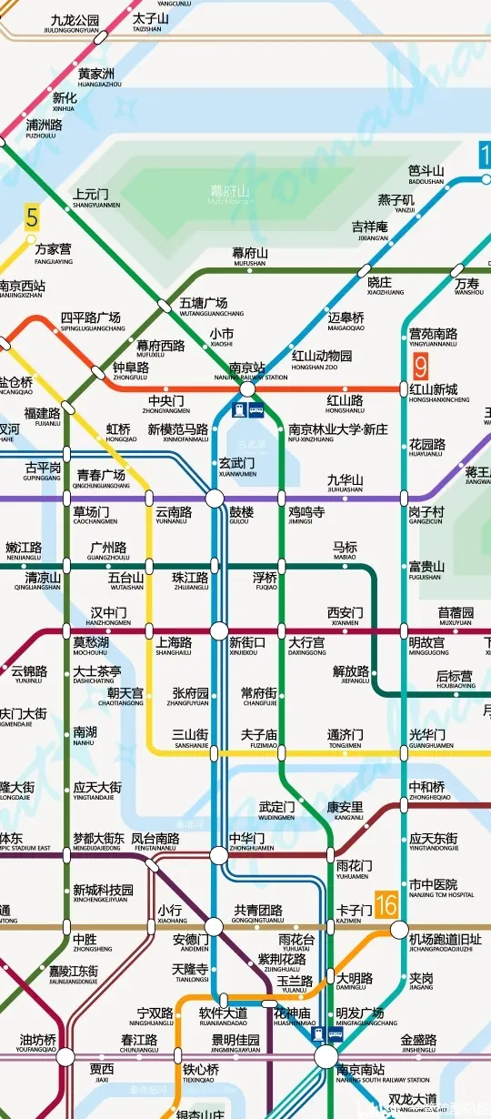 南京地铁2050年线路图4