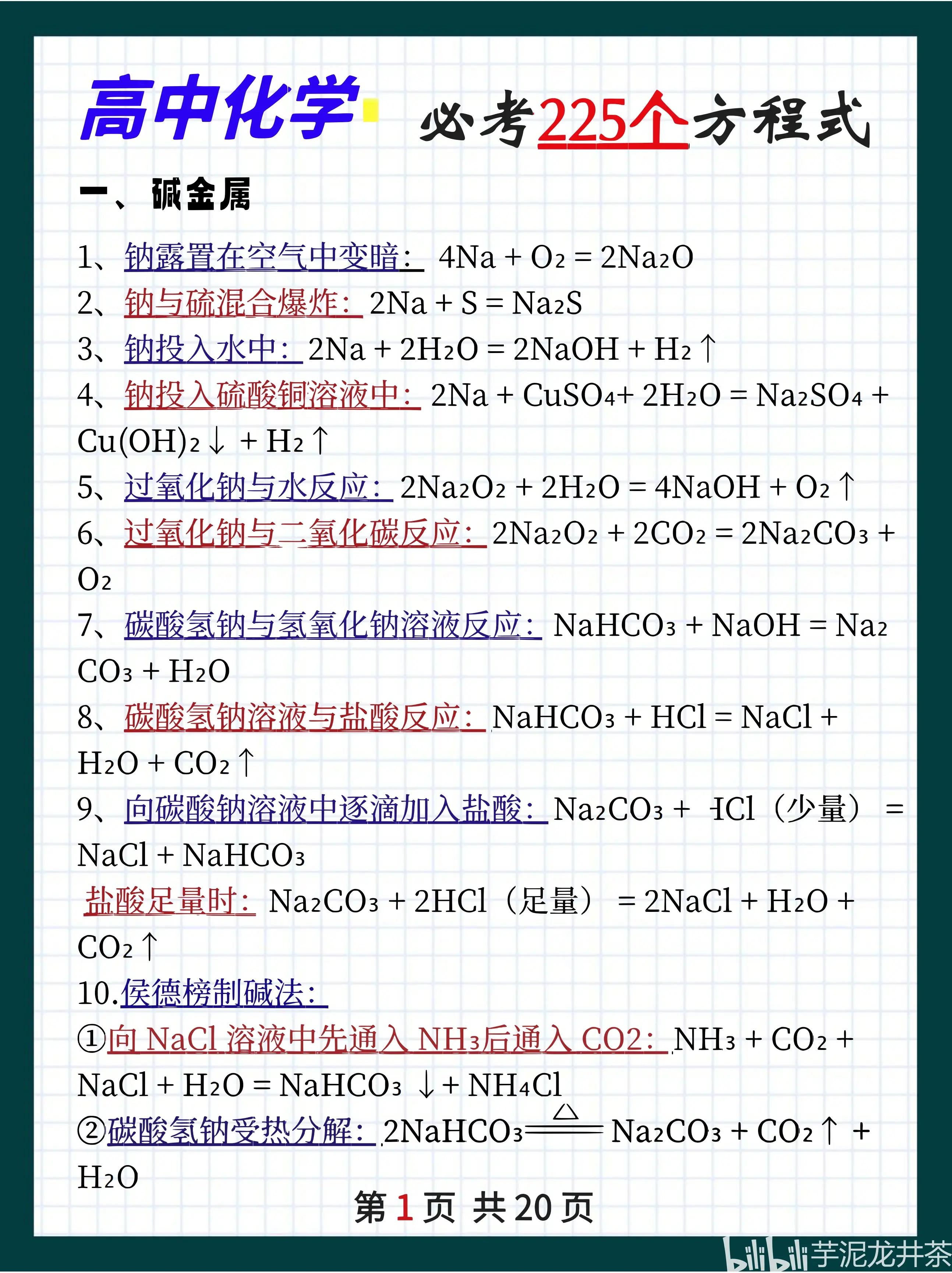 高中化学应用(高中化学应用的例子5个)  第2张