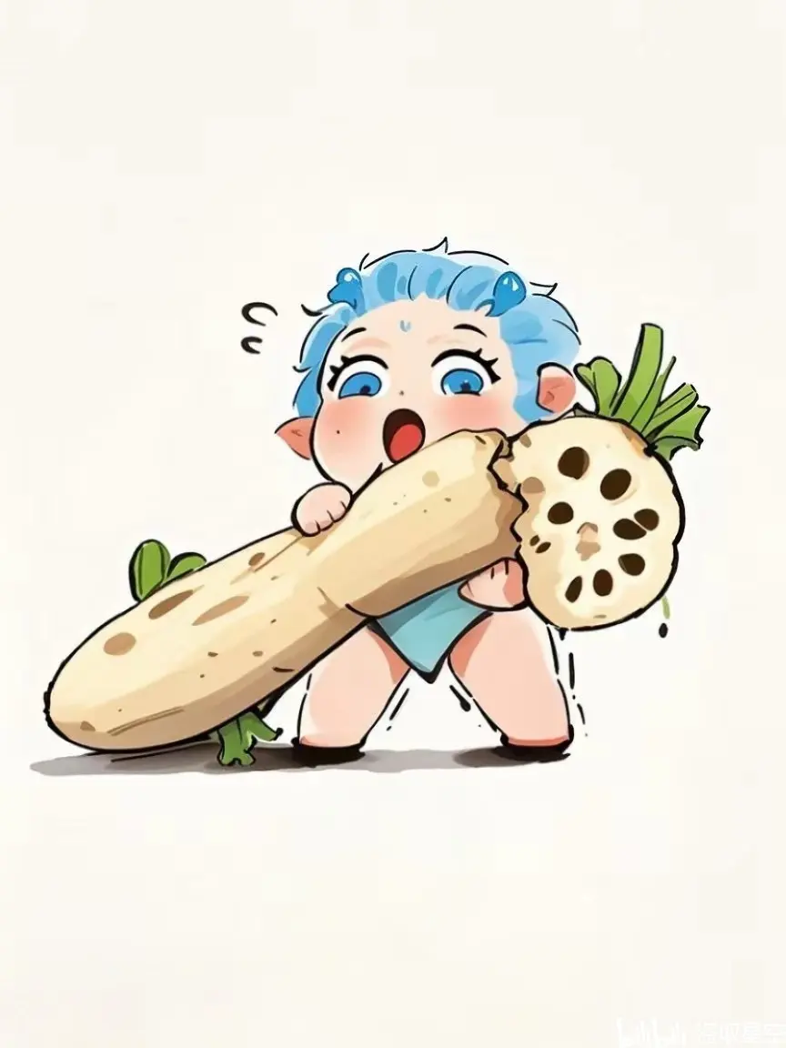 豆包画的藕饼图