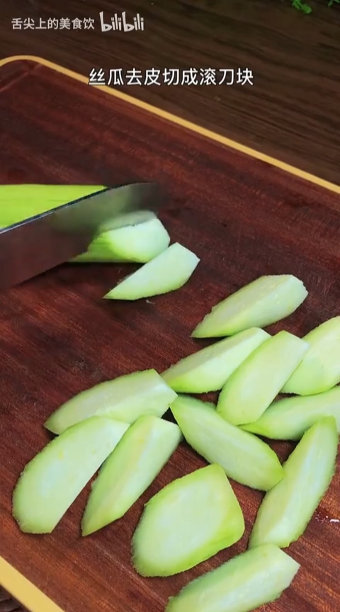 家常丝瓜鸡蛋汤——美食教程 - 哔哩哔哩