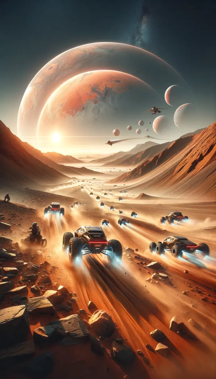 让ai创作 火星旅行