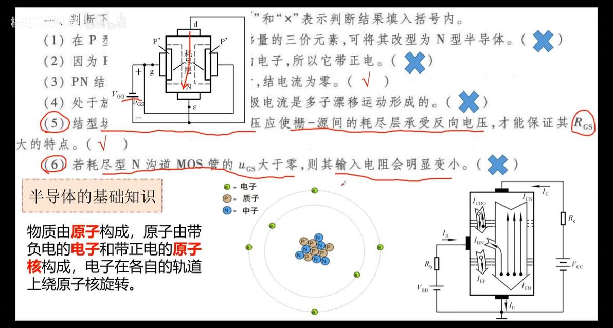 (模电)模拟电子技术基础第1-9章习题讲解 - 哔哩哔哩