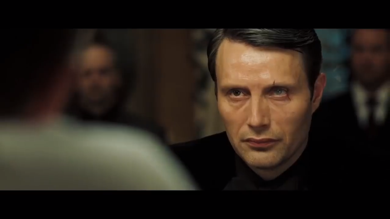 压迫感,紧张感,过肩封闭特写镜头两个人都认为他们困住了对方,这样的