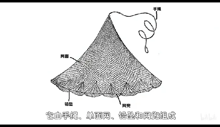 渔网的工作原理是什么?下面明明是空的,为什么还能捕上来鱼?
