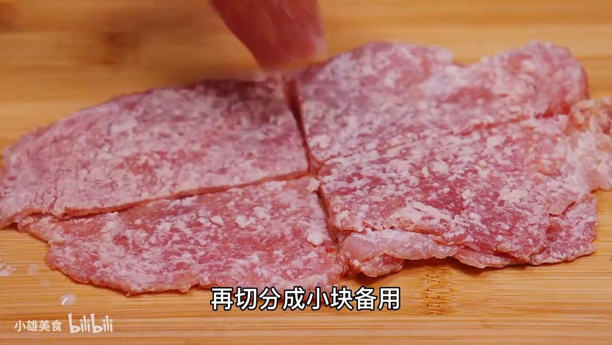 擀面杖把猪肉敲一敲，出锅那么鲜美可口，孩子吃一次天天想 - 哔哩哔哩