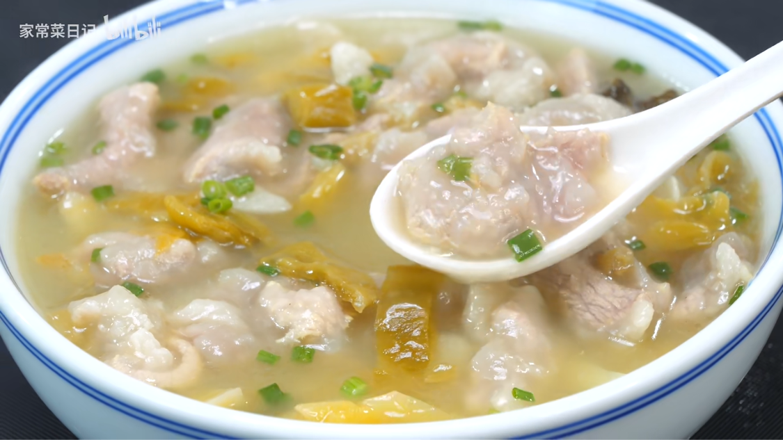 做法总结来啦～晶莹剔透,汤色清亮的四川滑肉粉丝:19