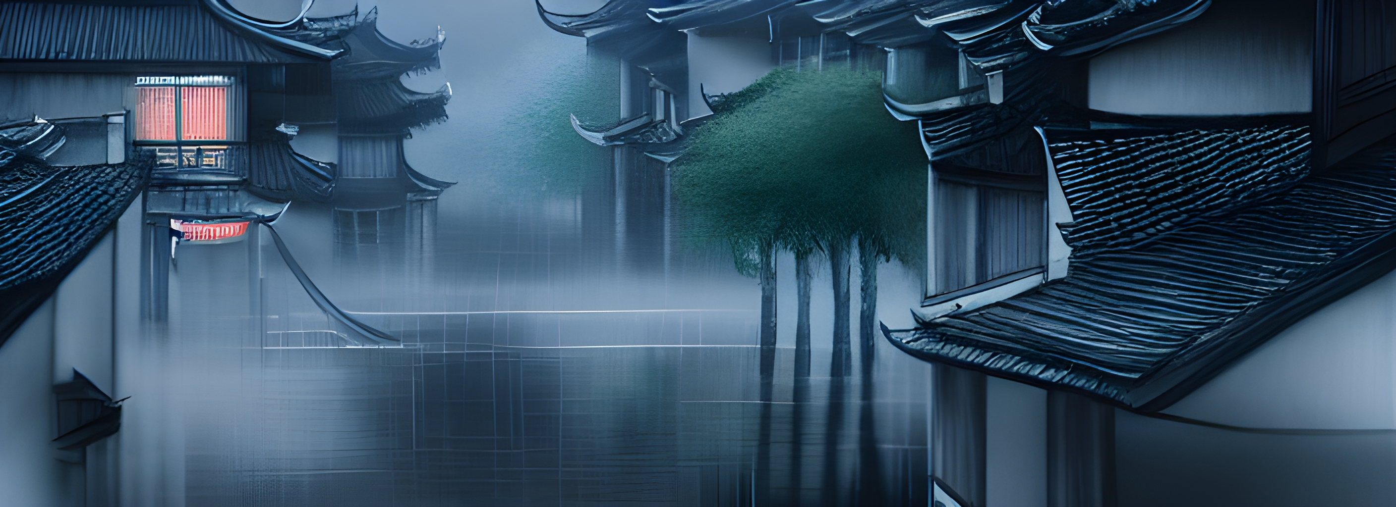 【烟雨行舟】|歌词由ai作画 - 哔哩哔哩