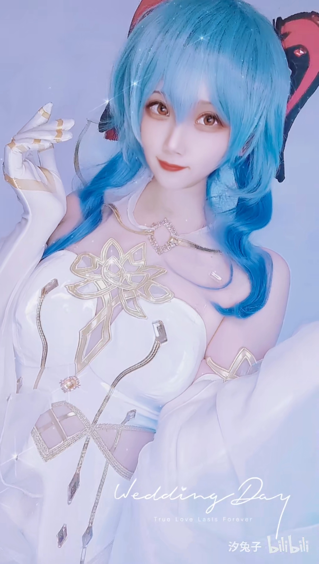 【汐兔子】甘雨花嫁cos——终于来到了我们的婚礼 - 哔哩哔哩