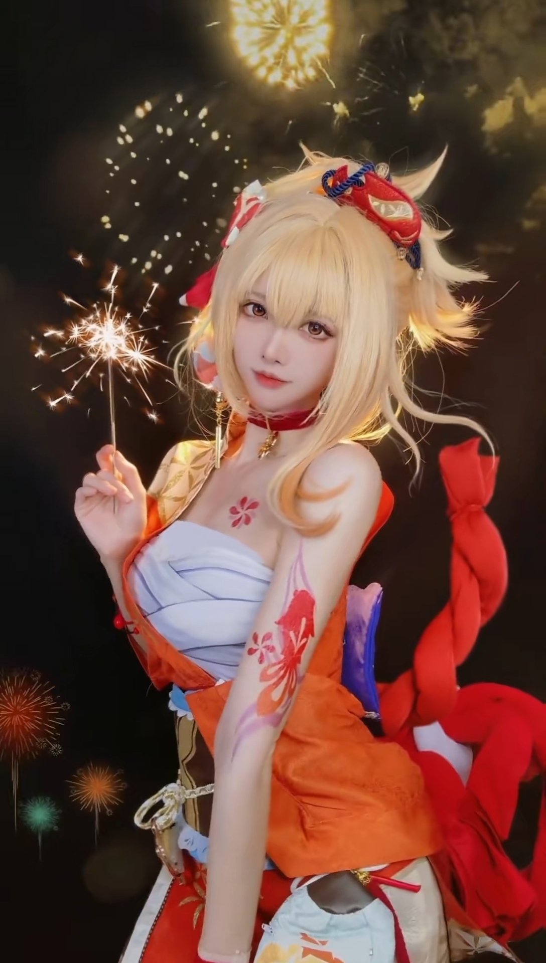 来和宵宫姐姐一起跨年吧#宵宫cos - 哔哩哔哩