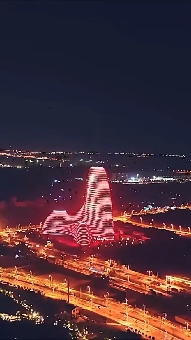 广西南宁新媒体大楼烟花秀.