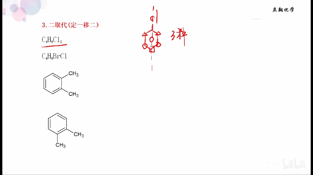 二氯取代物有3種注:環己烷共5種等效氫環己烷二氯取代物共17種1384