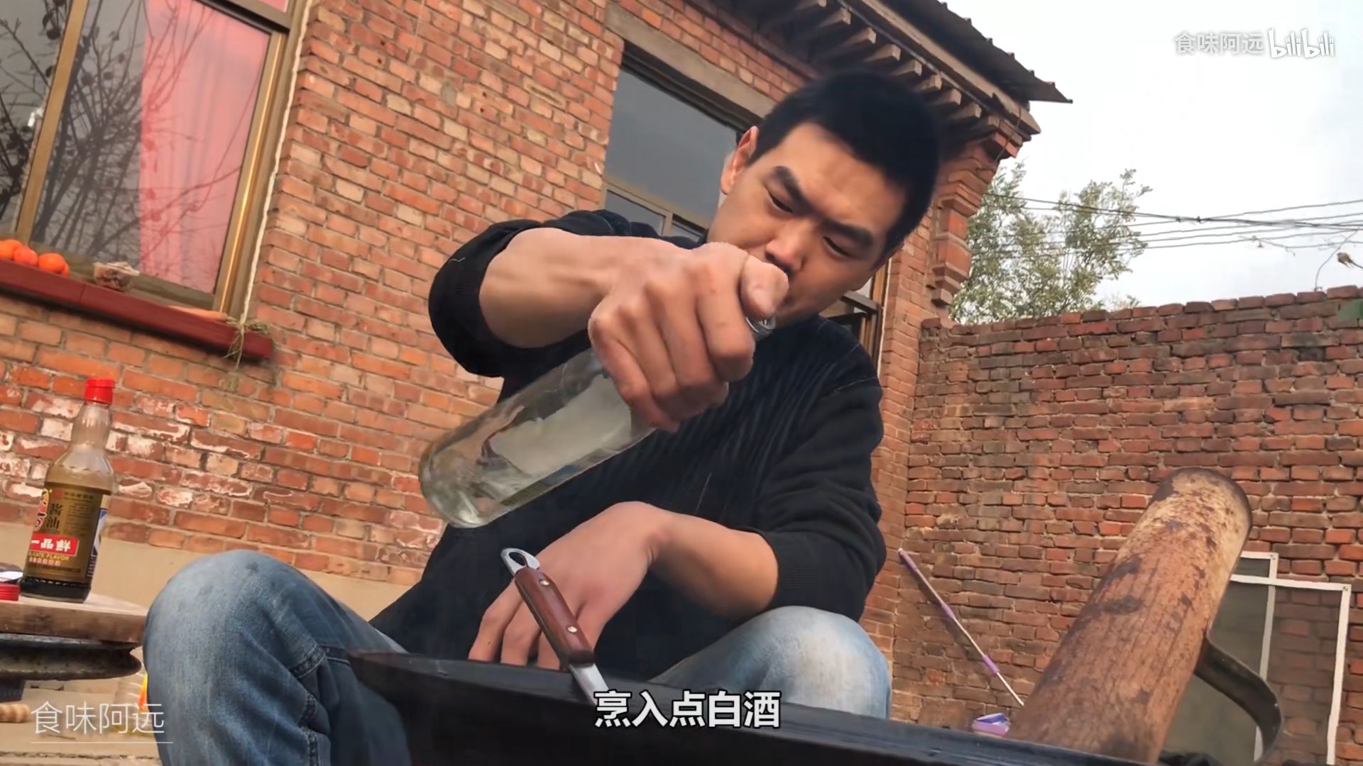 铁锅炖大鹅啦,阿远炖了只大鹅来吃,味道吃起来不错 - 哔哩哔哩