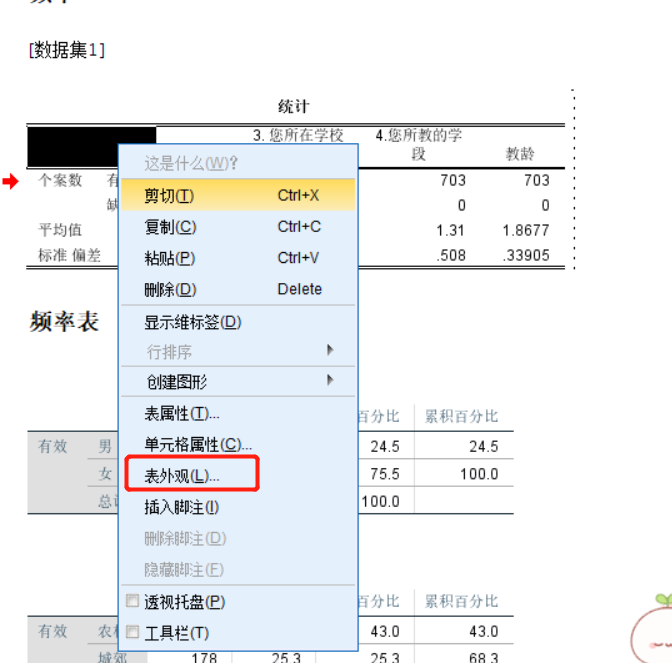 22spss制作三线表