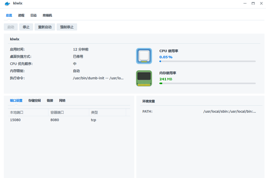 Synology kiwix wiki 