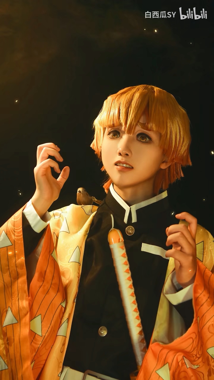 【白西瓜】cos|努力成为喜欢的角色第15天之善逸 - 哔哩哔哩