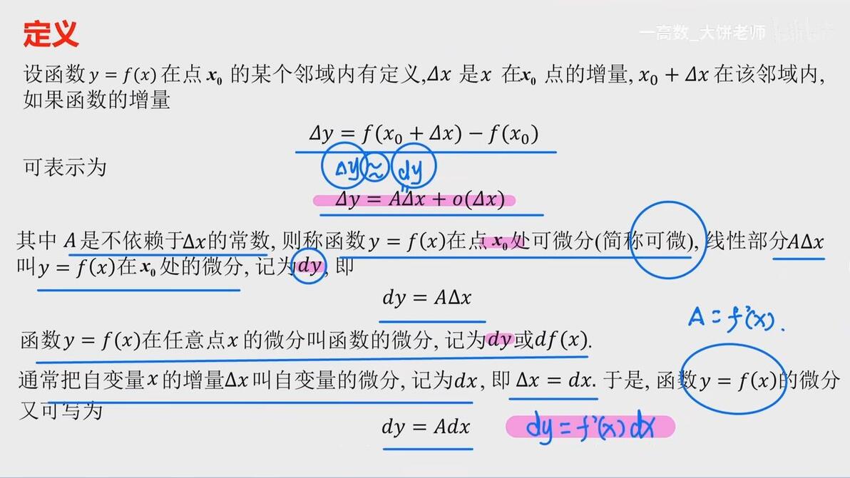 微分不会？保姆级教程在此！ - 哔哩哔哩