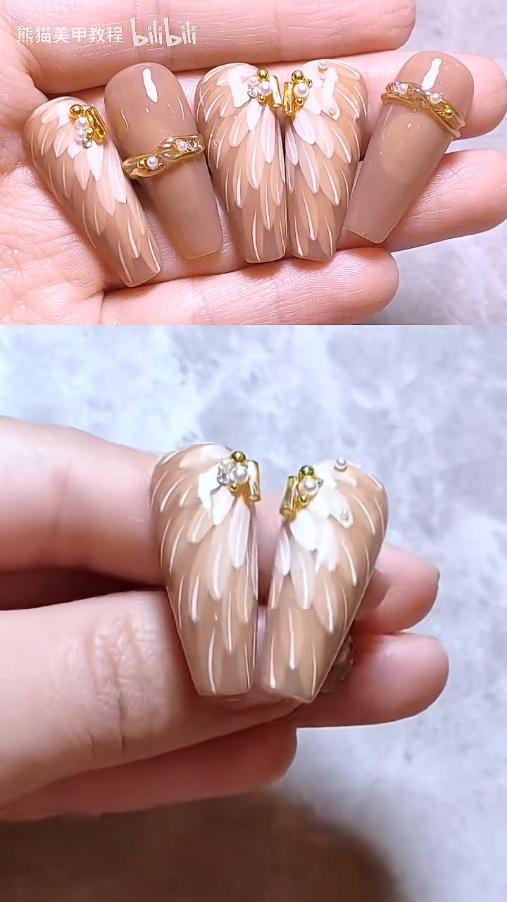 羽毛美甲 - 哔哩哔哩