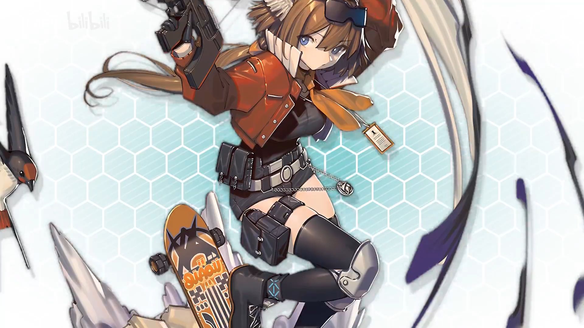 【明日方舟】酸糖 · 新皮肤有多大?慢镜对比才知道!