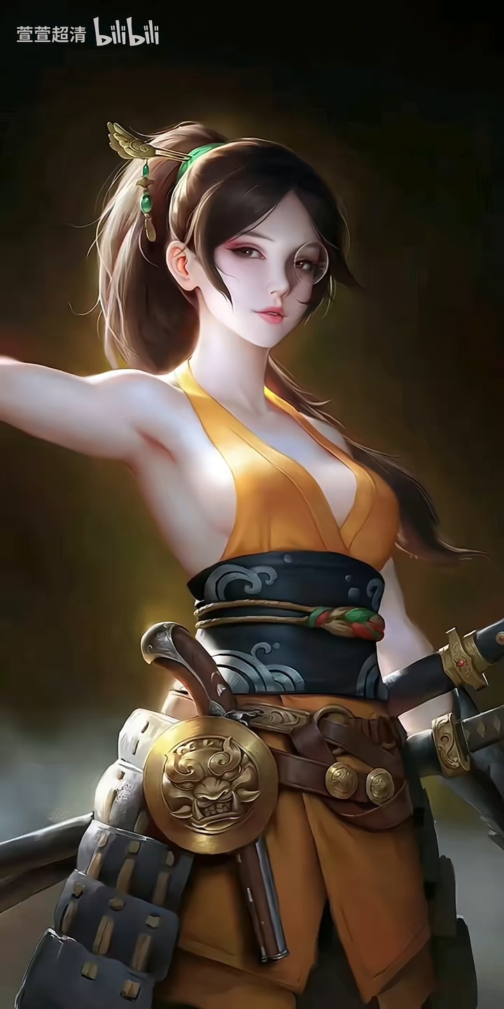 152 飒爽女战士 游戏cg美女 4k全屏超清壁纸 - 哔哩哔哩