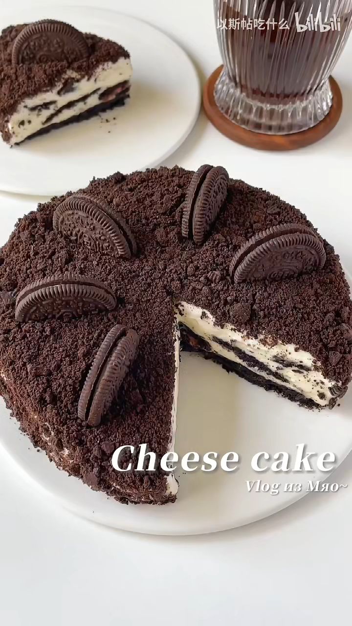 夏日的快落多巴胺来自亿口奥利奥芝士蛋糕 - 哔哩哔哩