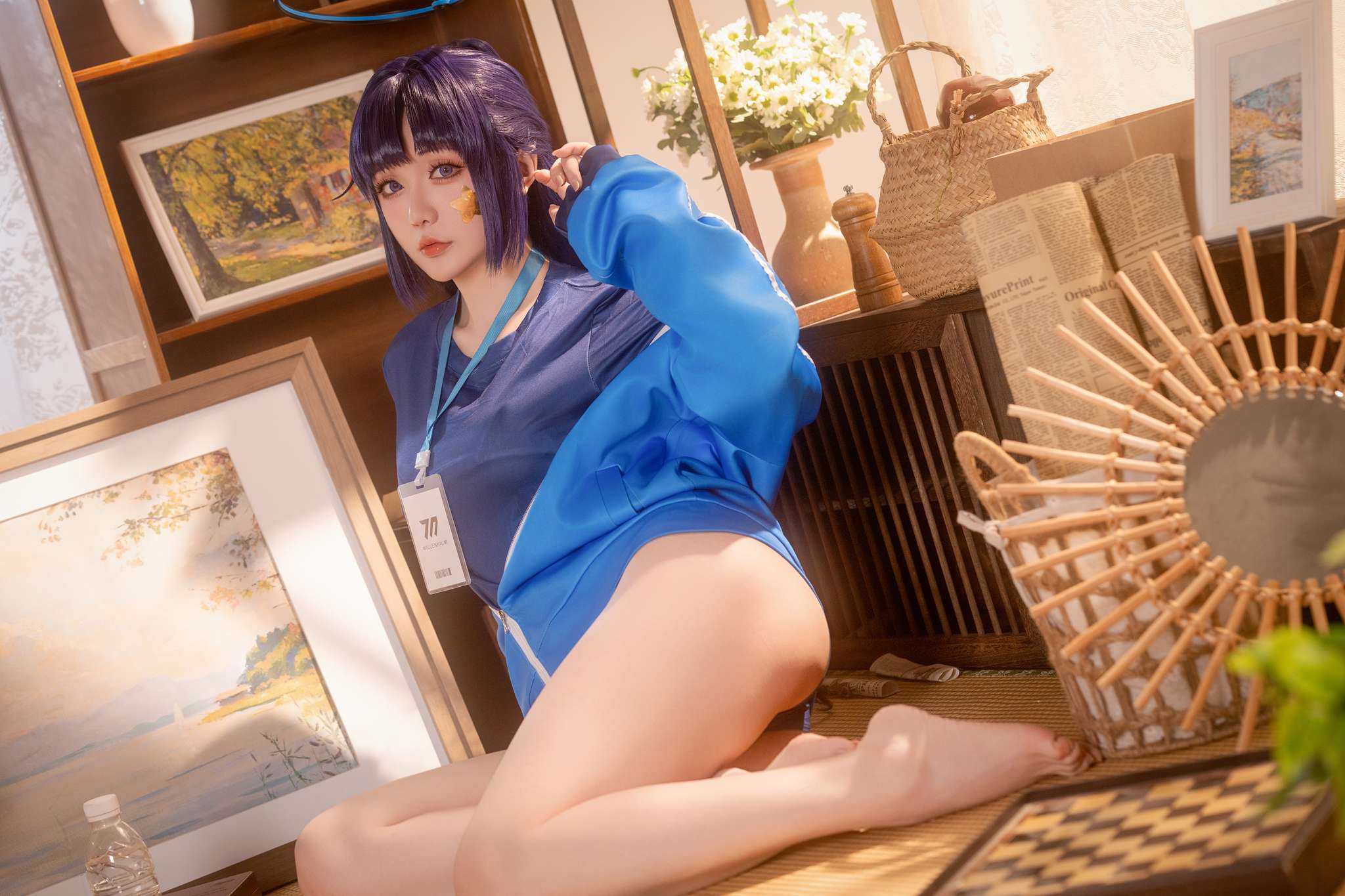 星之迟迟 Vol.240 2025年06月计划E 蔚蓝档案 早濑优香体操服[69P1V-1.24G]-吾爱二次元