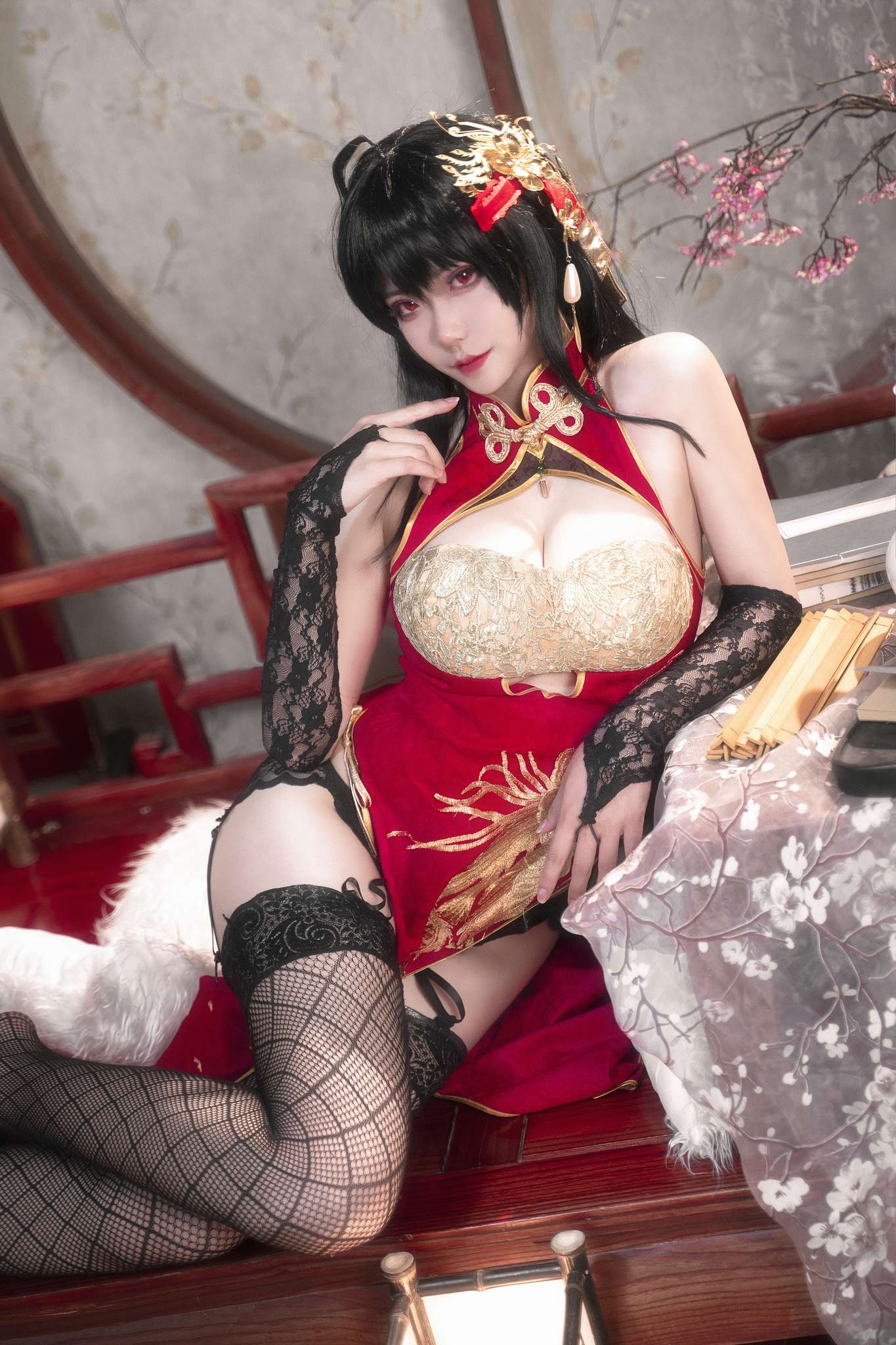 Seya-狮砸 Vol.035 碧蓝航线 大凤 旗袍[15P-152M]-吾爱二次元