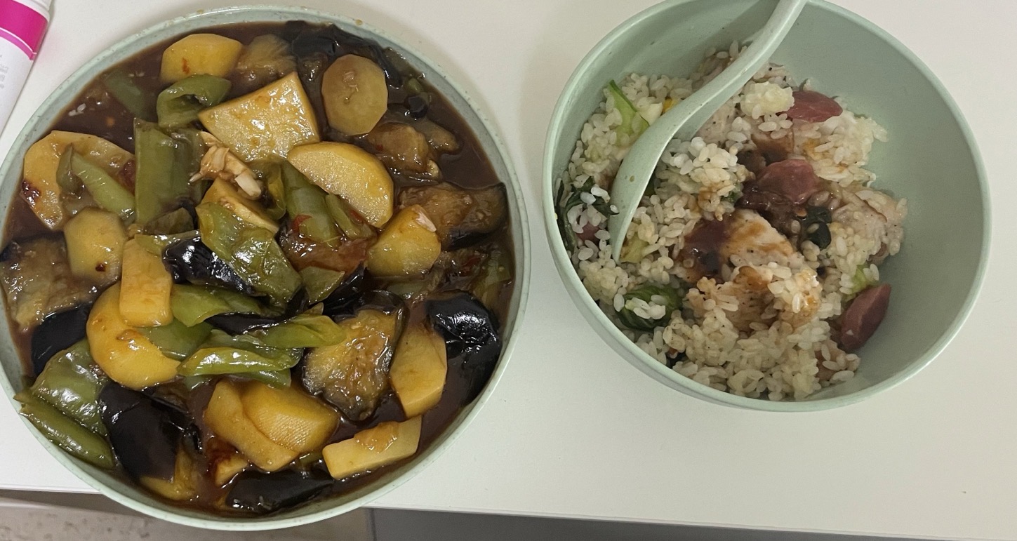 地三鲜与焖饭