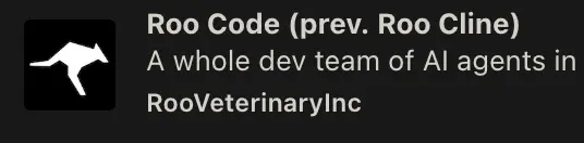 安装 RooCode 插件