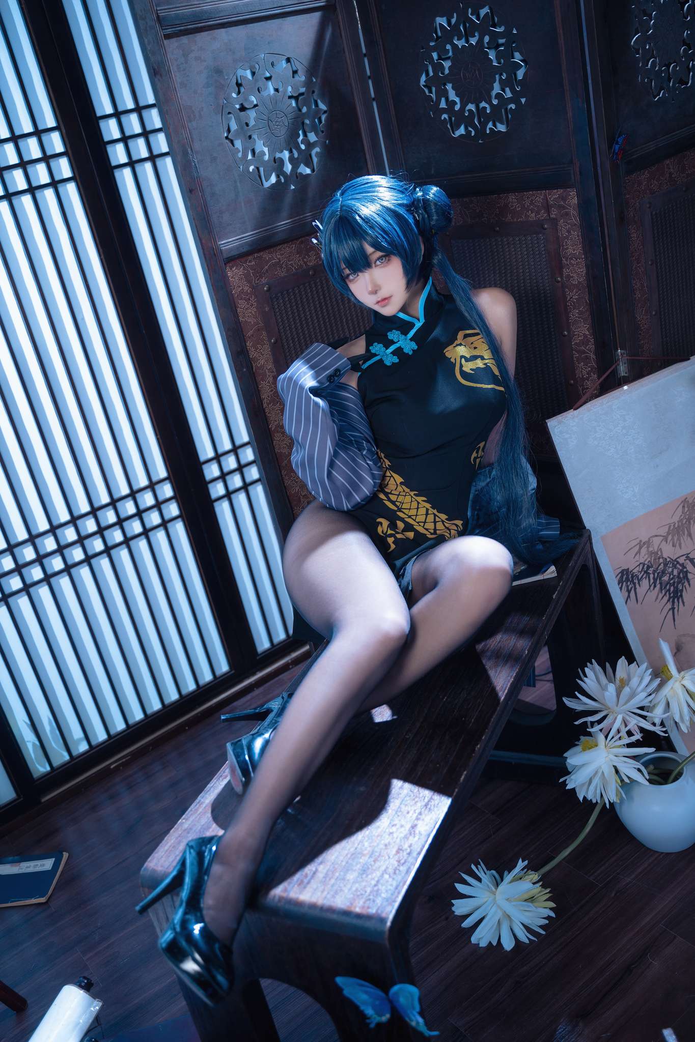 Seya-狮砸 Vol.043 蔚蓝档案 妃咲 旗袍[12P-138M]-吾爱二次元