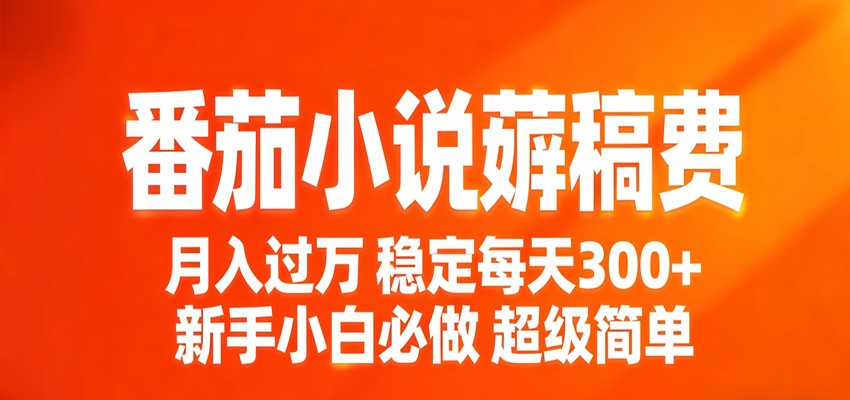 番茄小说**稿费稳定300 每天，实操落地两年，新手小白必做，超级简单！-七宝：认真做好一件事