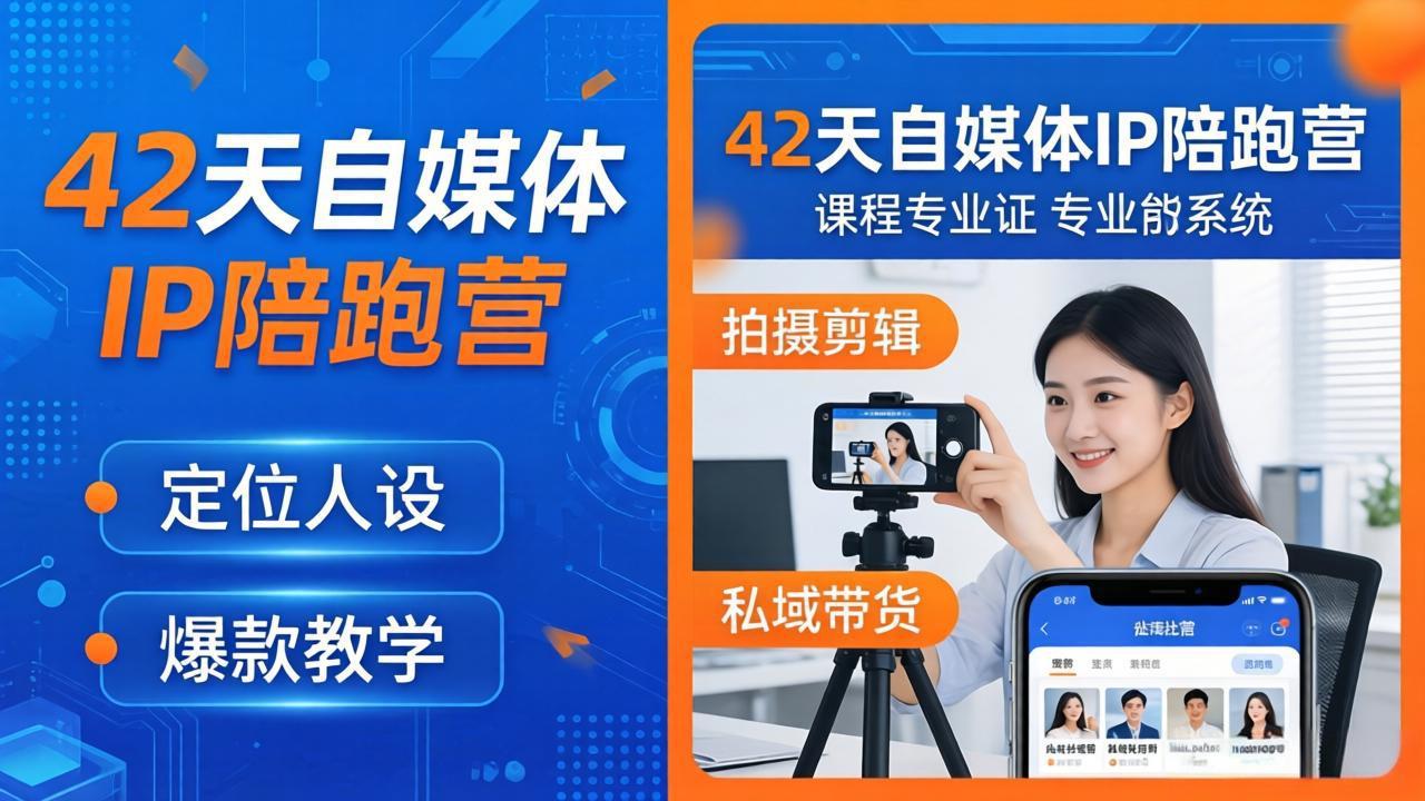 42天自媒体IP陪跑营-26年4月19更新：定位人设爆款全教学，拍摄剪辑私域带货一站式落地_-七宝：认真做好一件事