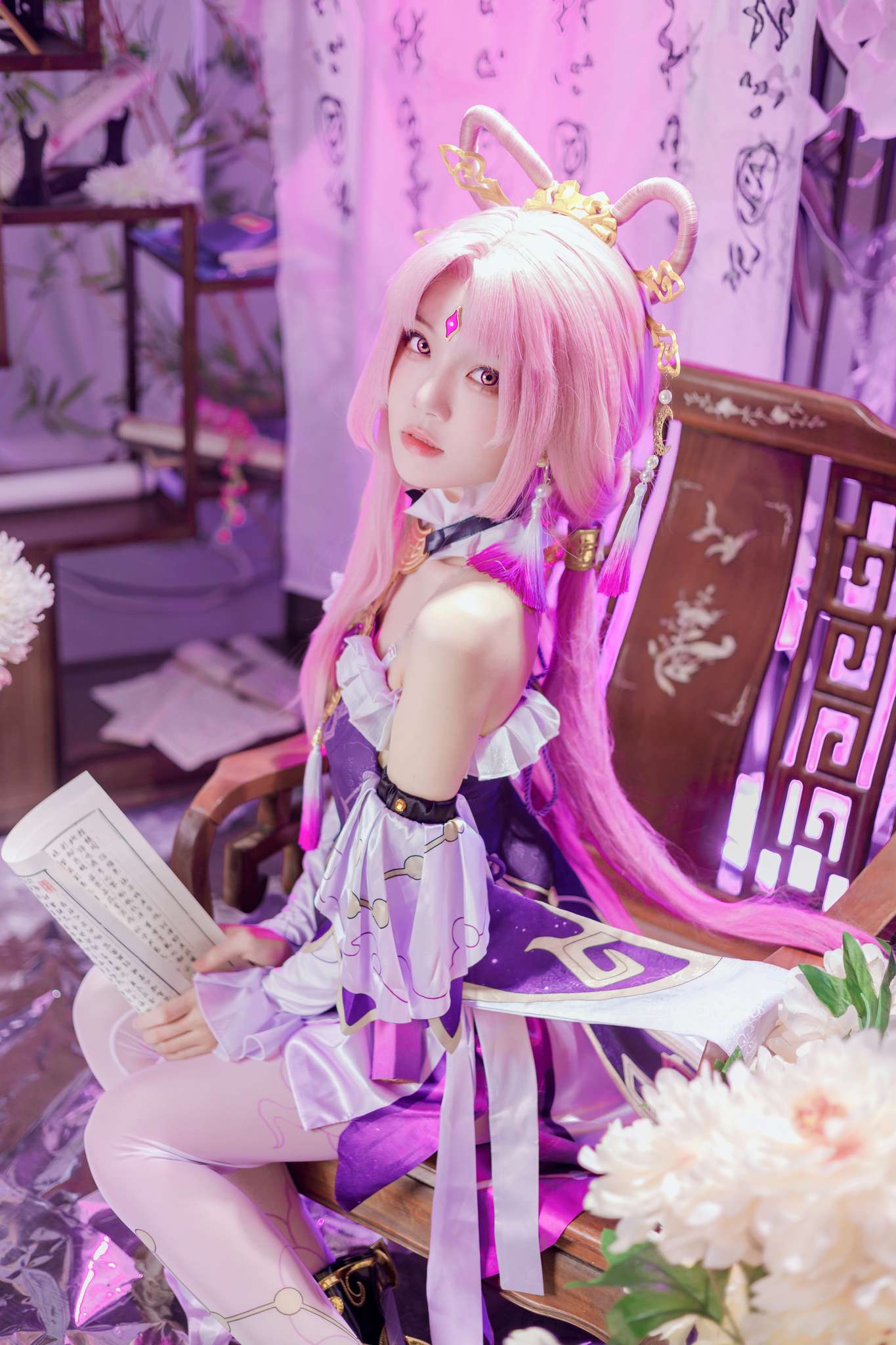 桜桃喵 Vol.200 符玄 崩坏星穹铁道[25P2V-1.95GB]-吾爱二次元