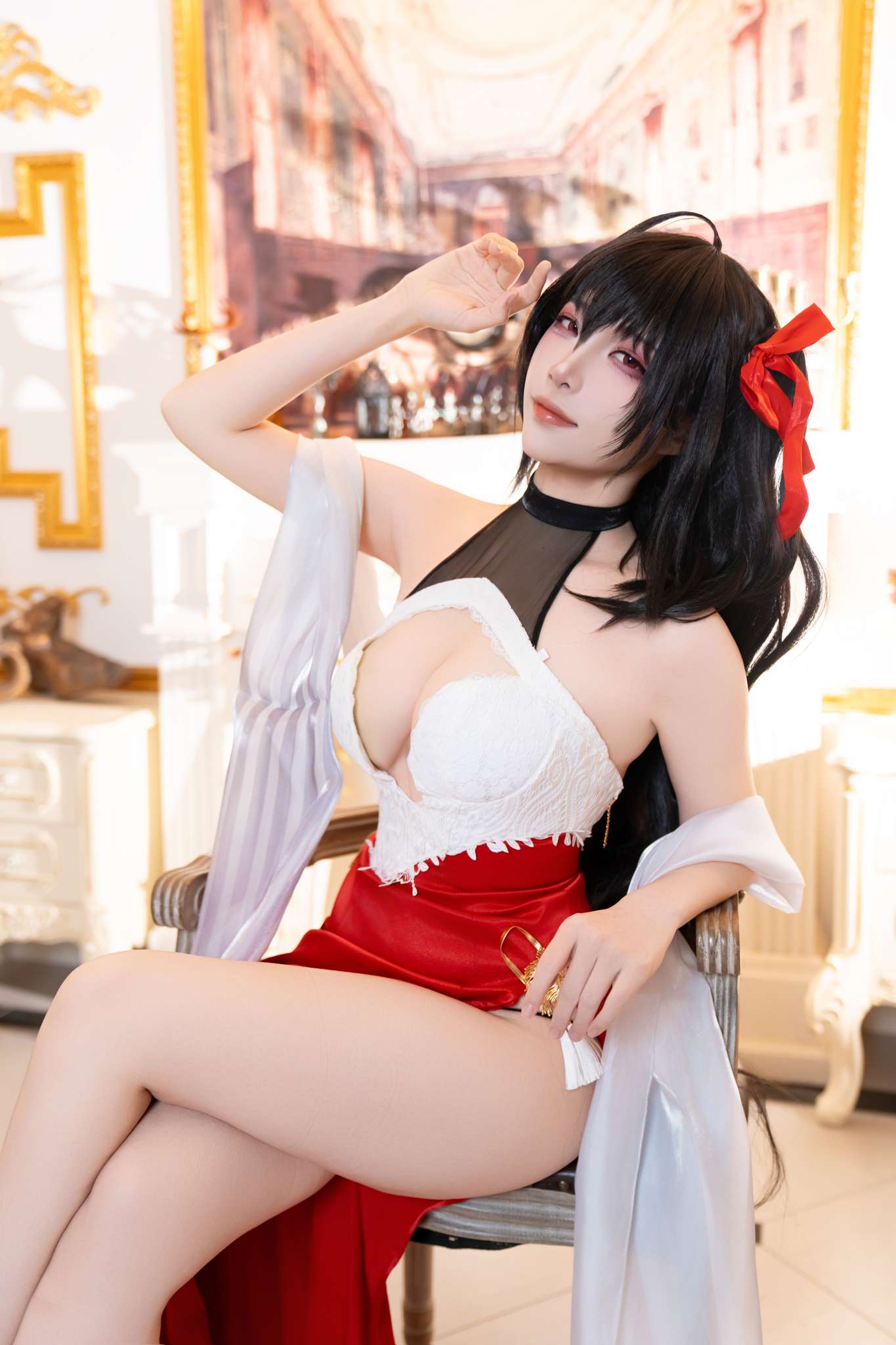 图片[4]-二佐Nisa Vol.218 碧蓝航线 大凤誓约礼服[37P-824M]-蝶影二次元