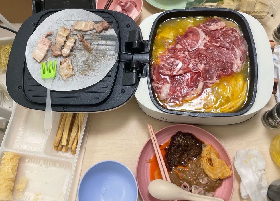火锅和烤肉
