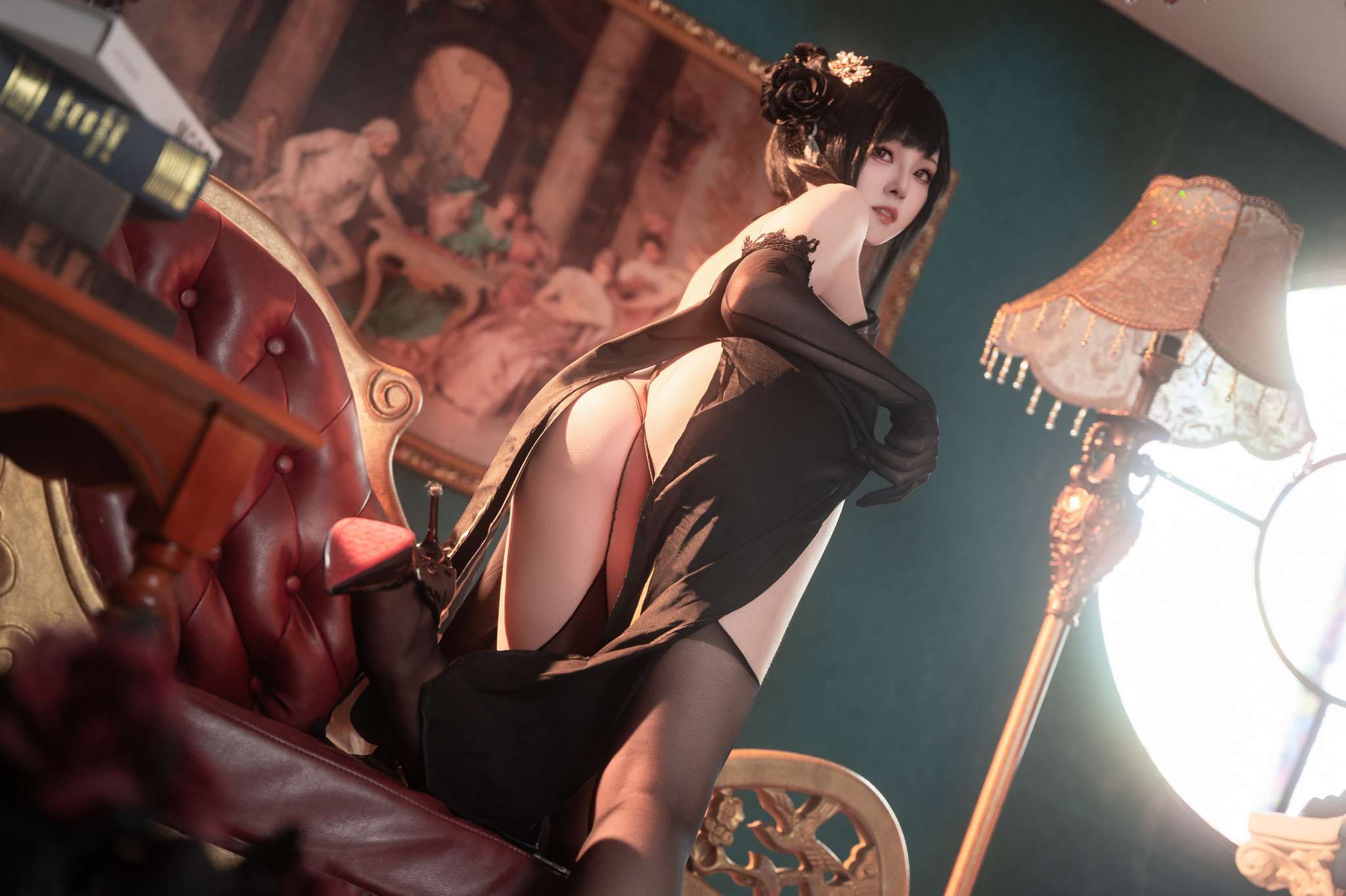 Natsuko夏夏子 Vol.077 碧蓝航线 镇海旗袍[76P-498M]-吾爱二次元