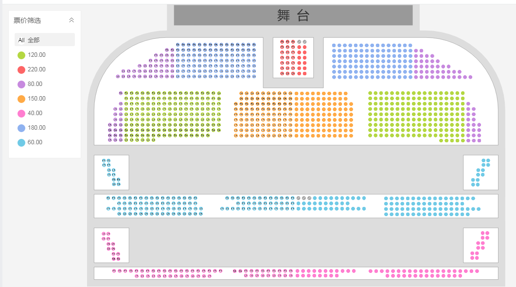 天津中华剧院座位图图片