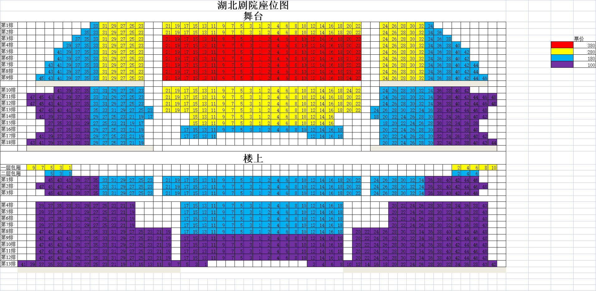 武汉琴台大剧院座位图图片