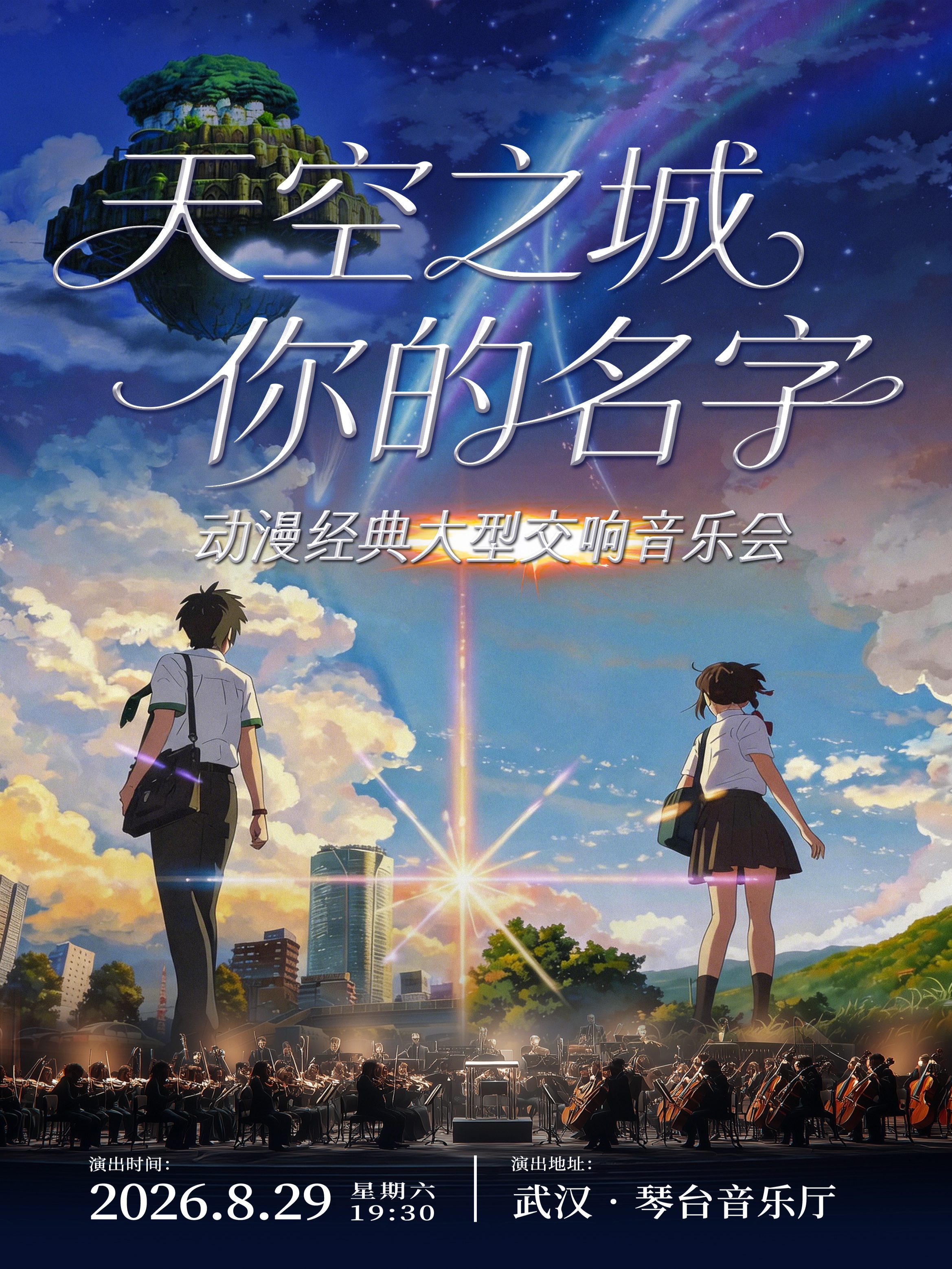 武汉·《天空之城X你的名字》动漫经典大型交响音乐会