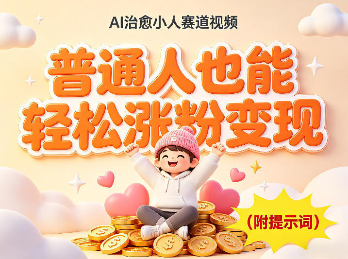 AI治愈小人赛道视频，普通人也能轻松涨粉变现，实操教学（附完整提示词）-七宝：认真做好一件事