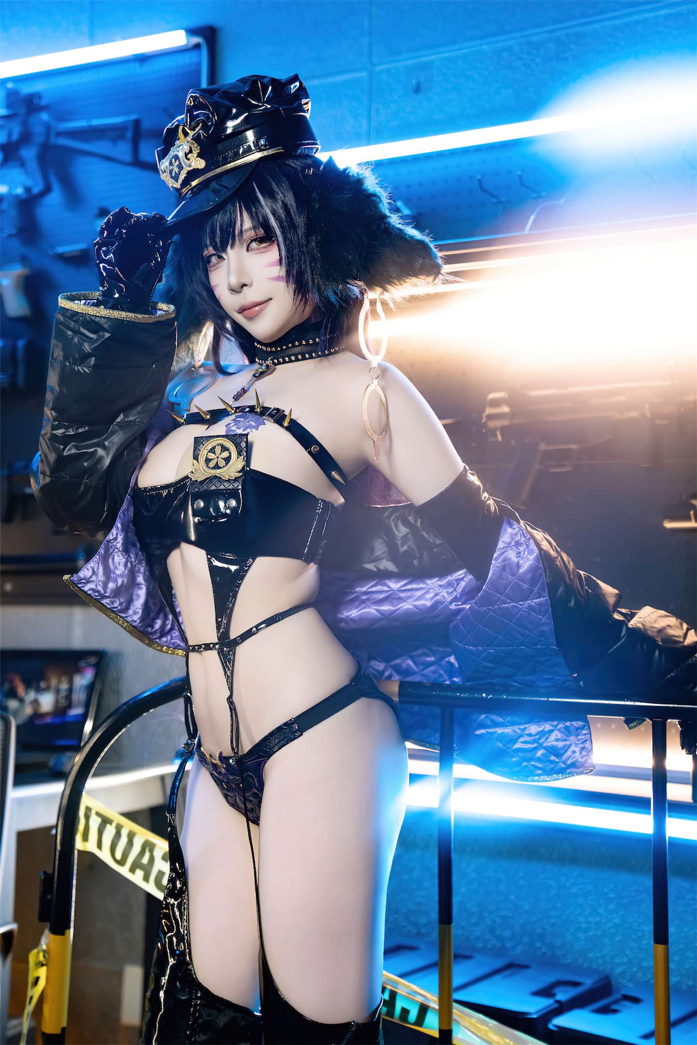 图片[5]-二佐Nisa Vol.181 碧蓝航线 武藏 女警 [25P-101M]-蝶影二次元