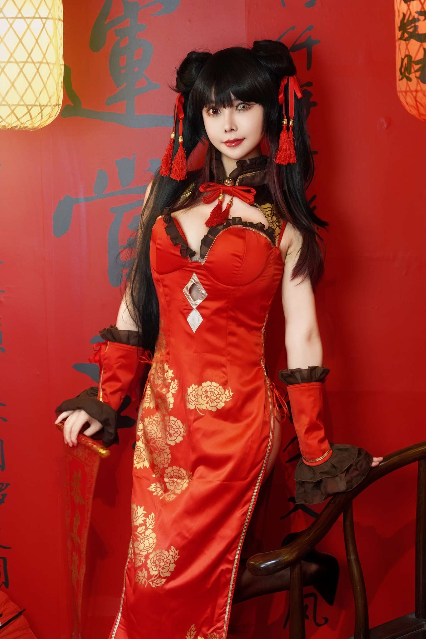 亚马逊鲶鱼 Vol.017 时崎狂三 旗袍[25P1V-547M]-吾爱二次元