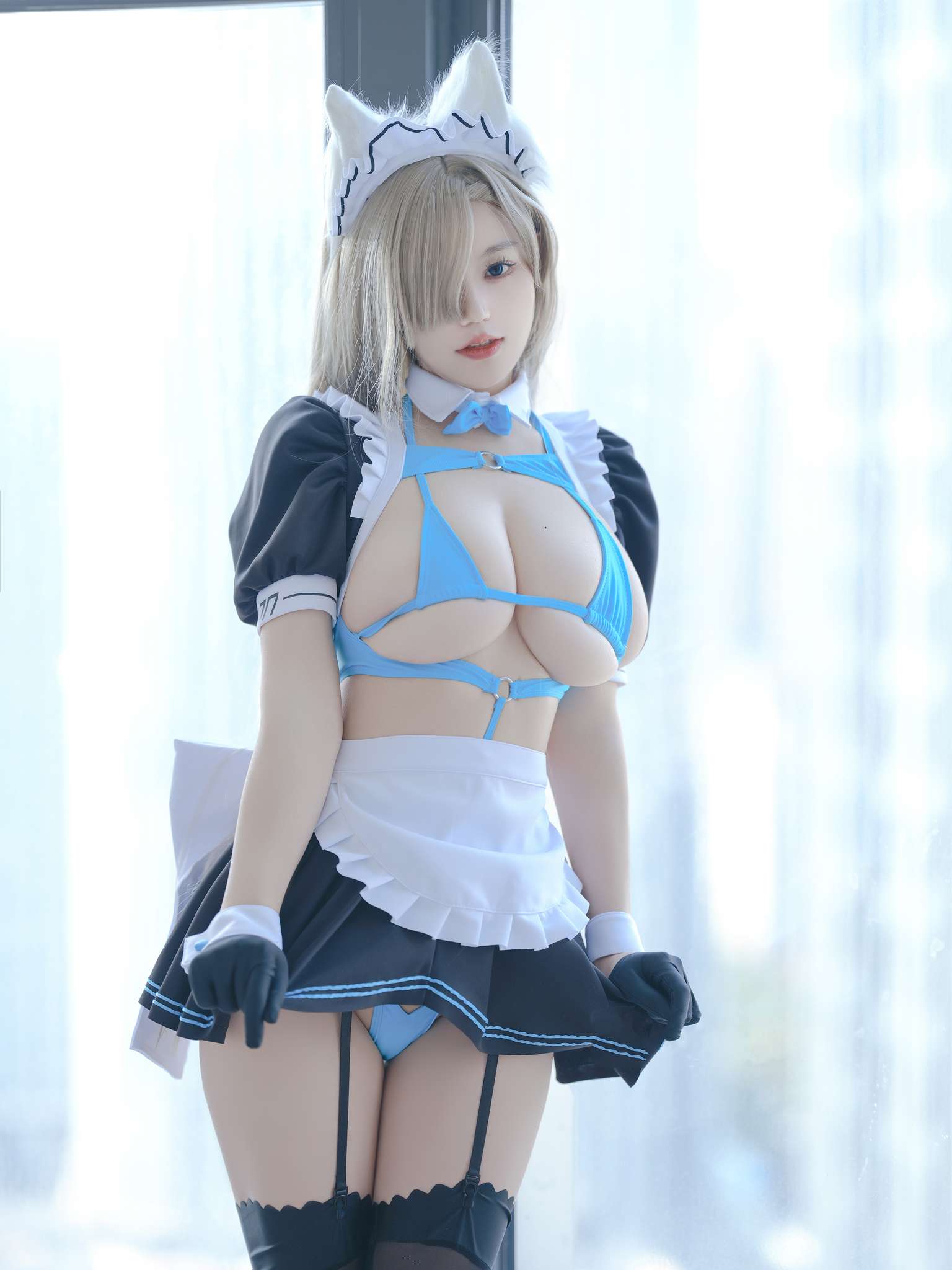 图片[5]-小仓千代w Vol.108 蔚蓝档案 之濑明日奈 女仆 [22P-66M]-吾爱二次元