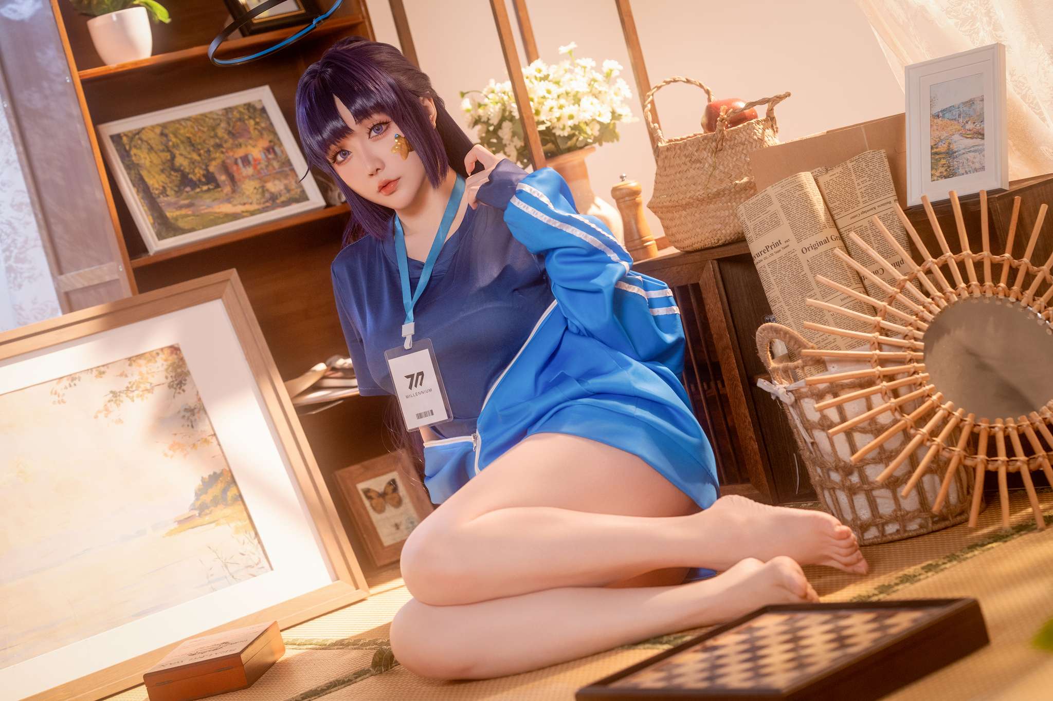 星之迟迟 Vol.240 2025年06月计划E 蔚蓝档案 早濑优香体操服[69P1V-1.24G]-吾爱二次元