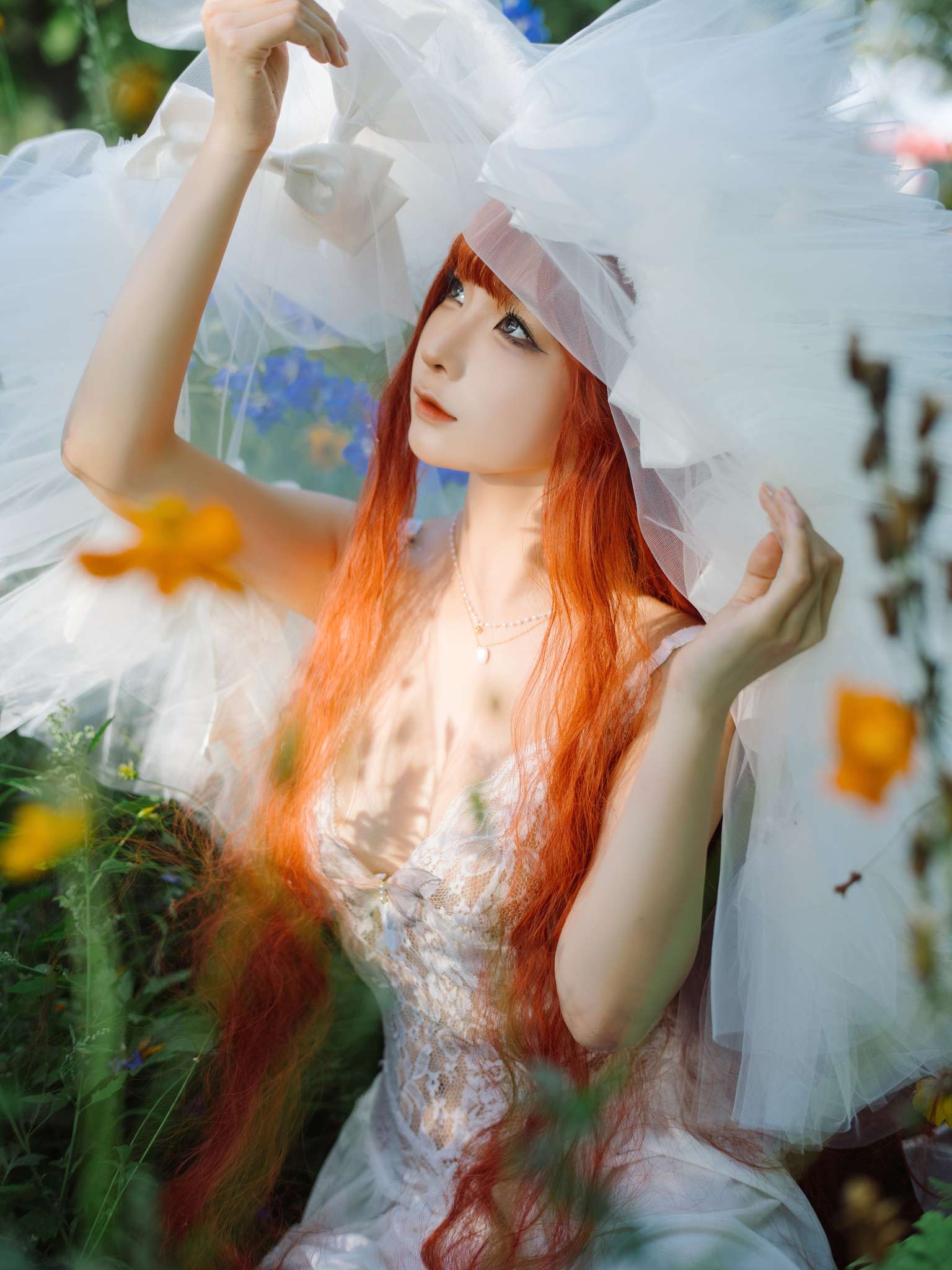 图片[5]-蠢沫沫 Vol.335 花丛婚纱[67P-517M]-吾爱二次元