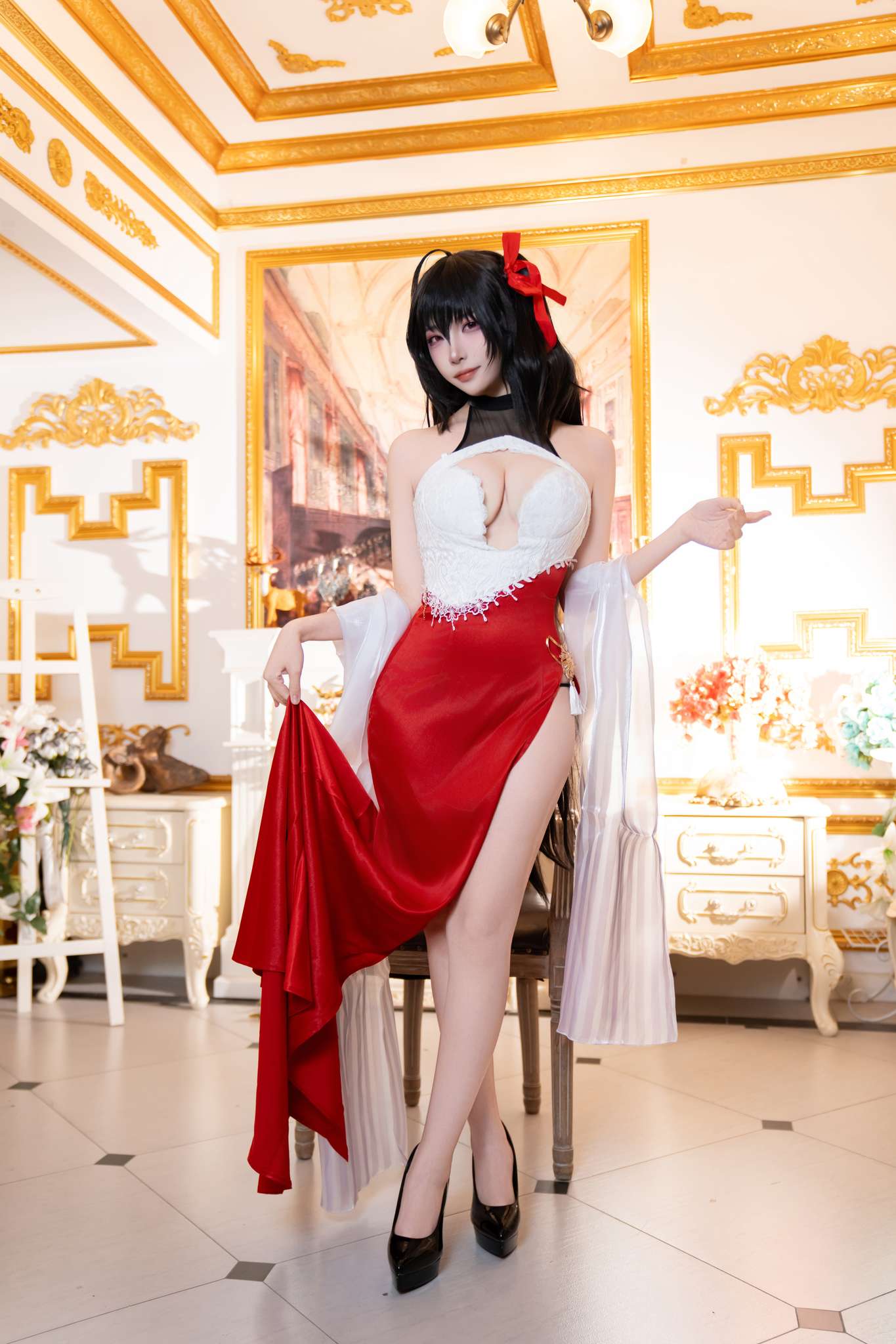 图片[3]-二佐Nisa Vol.218 碧蓝航线 大凤誓约礼服[37P-824M]-蝶影二次元