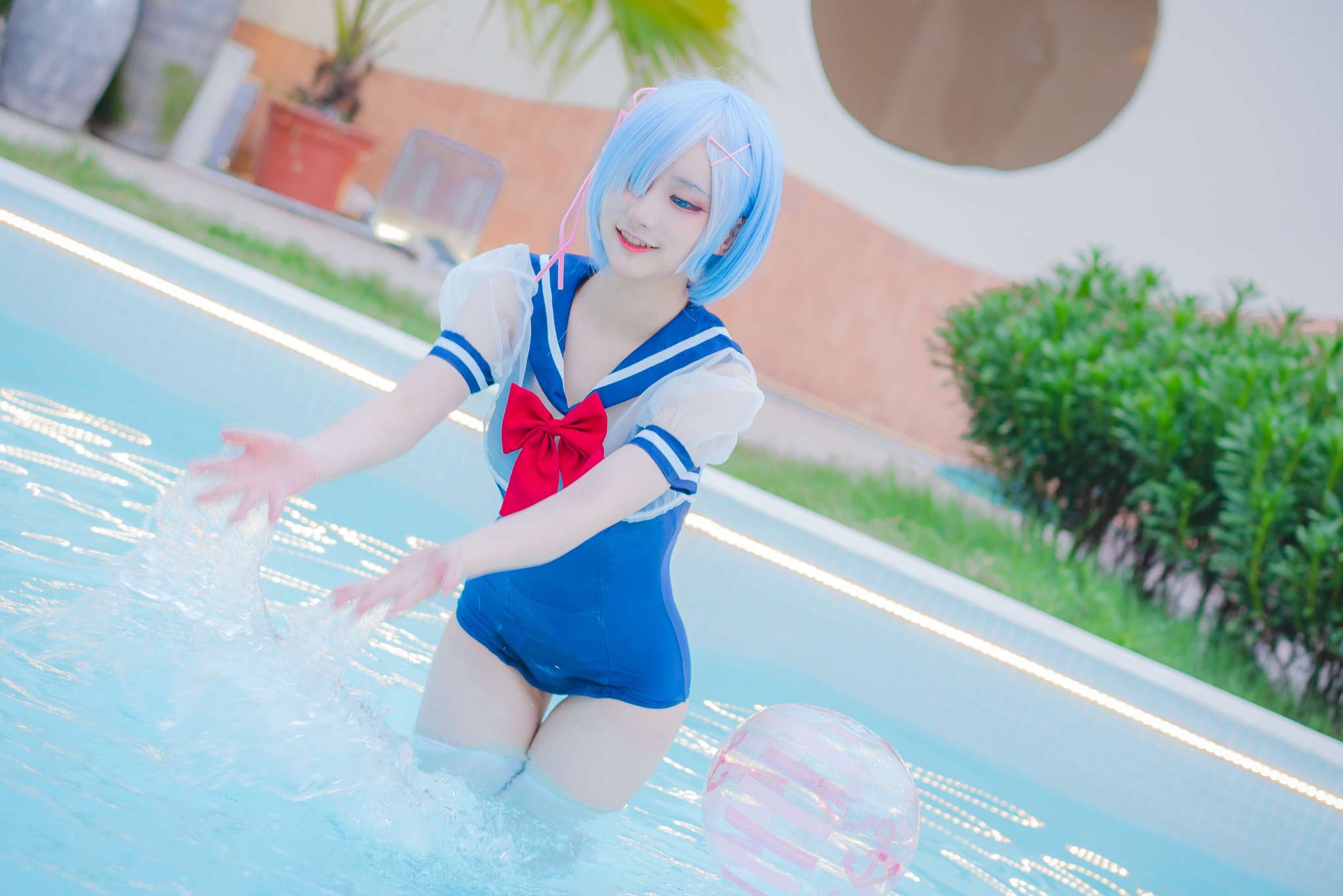 幼愛youmeko Vol.024 蕾姆泳装[18P-49M]-吾爱二次元