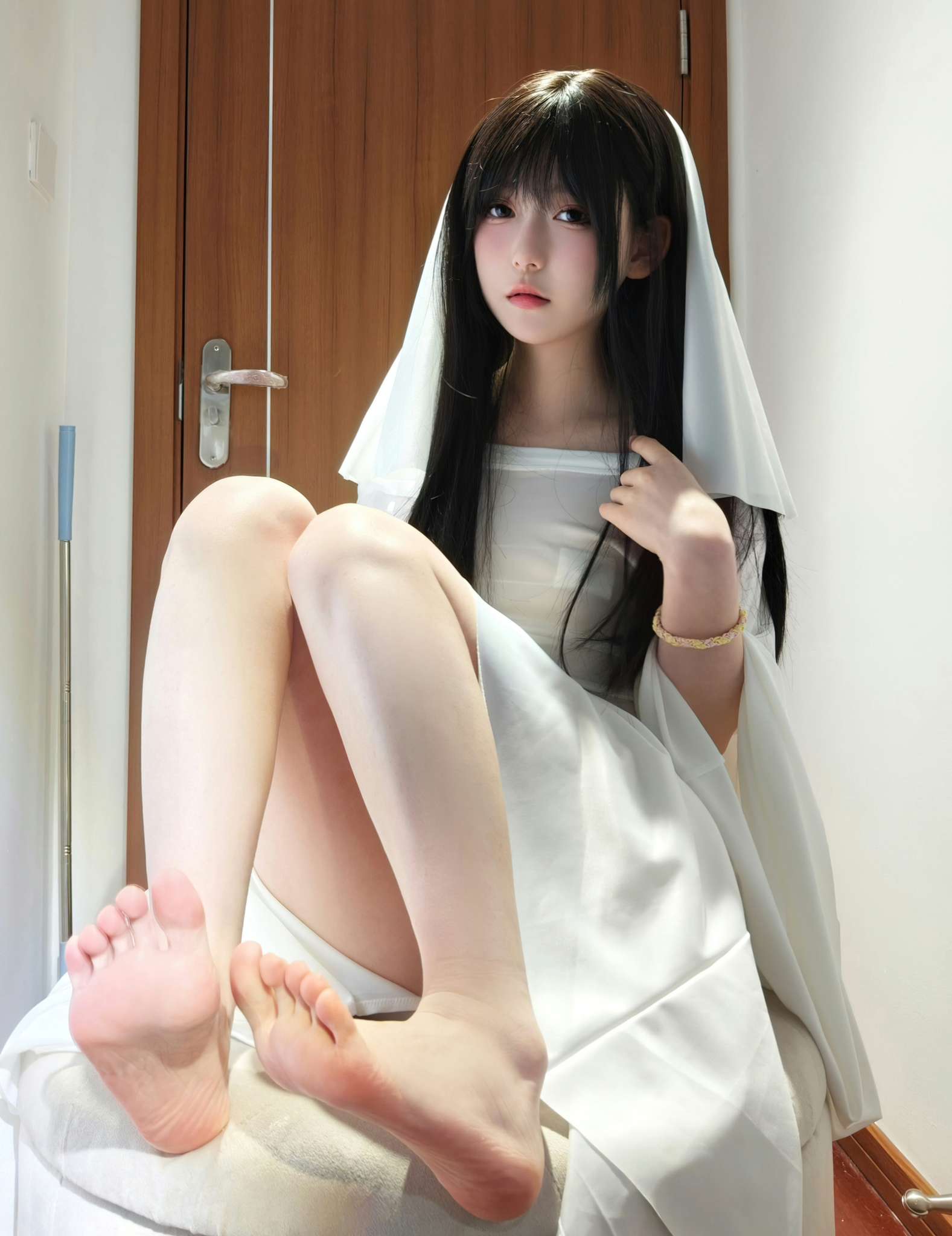 迷之呆梨 Vol.046 万圣节装扮 幽灵娘 [40P-587M]-吾爱二次元