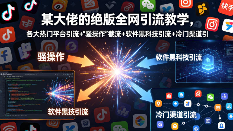 某大佬的绝版全网引流教学，各大热门平台引流-七宝：认真做好一件事